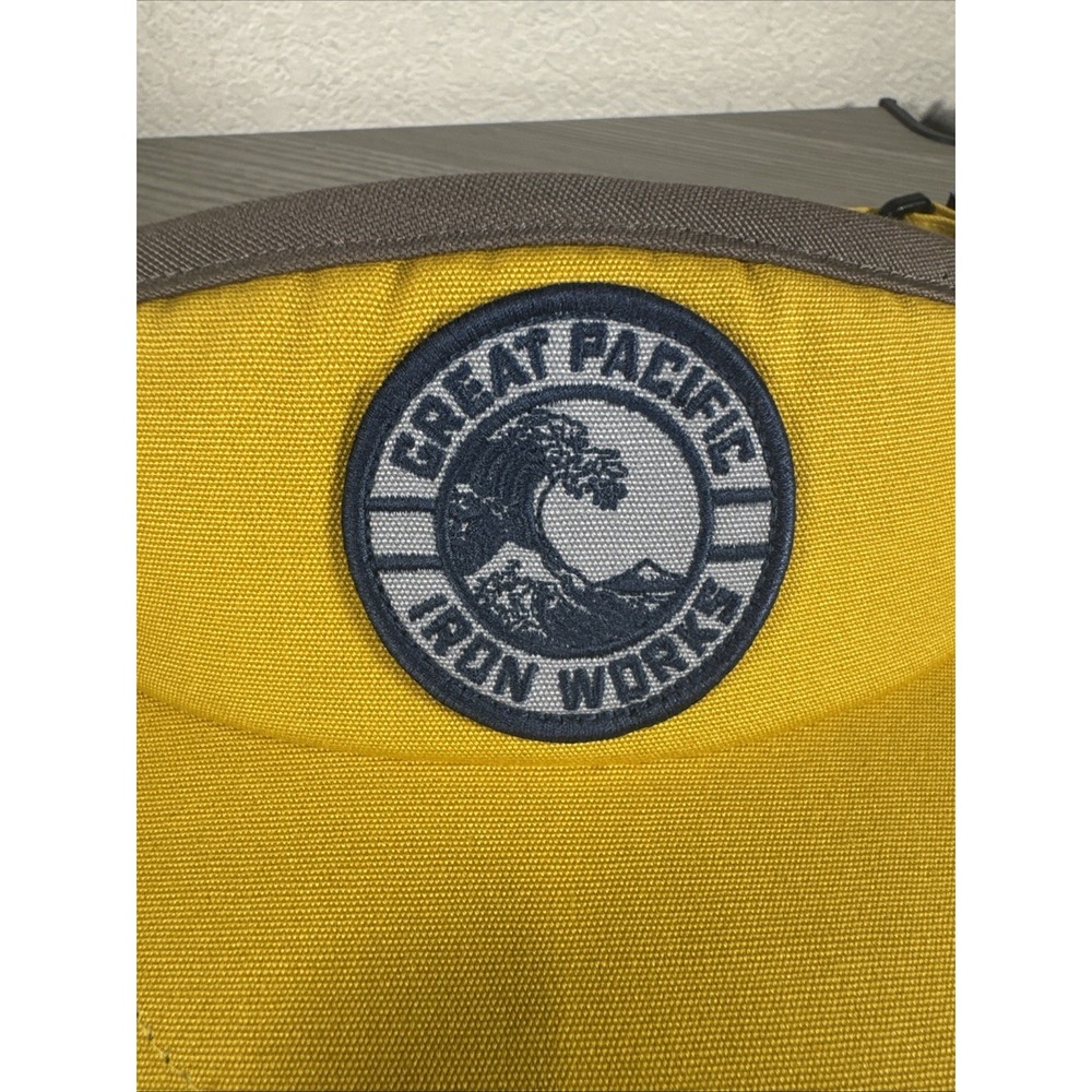 Patagonia Pacific Iron Works Rare Adjustable Visor Yellow Hat Cap - Picture 2 of 7